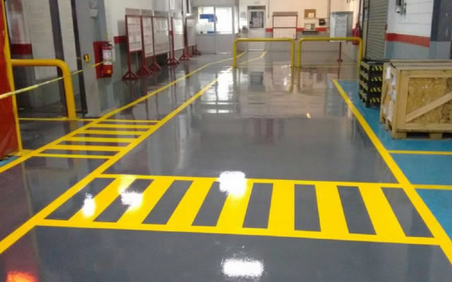 Serviap Logistics Epoxy floor marking