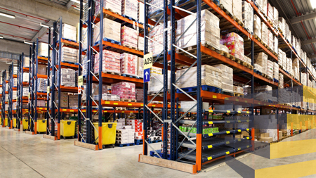 An exampleof how to improve warehouse labeling in aisles