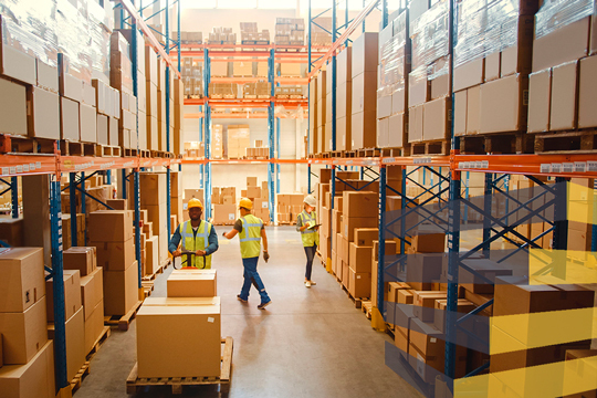 Interior of a warehouse to illustrate article on logistics park.