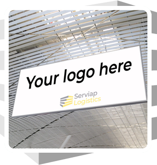 Serviap Logistics Signage with Logo